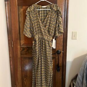 New York and co Happy Nature wrap dress nwt